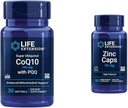 Life Extension Super Ubichinol CoQ10 s PQQ, CoQ10, PQQ, shilajit, Heart Health & Zinok Caps, zinok 50 mg, zinok Citrát, Podpora Imunitná obrana tela