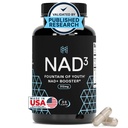 HPN NAD+ Booster – Nicotinamide Riboside Alternative (NAD3) for Men & Women | Anti Aging NRF2 Activator, 312 mg per Serving – Natural Energy Supplement for Longevity & Cellular Health, 30 Veggie Pills