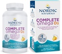 Nordic Naturals Complete Omega-D3, Sidrun Maitse - 120 Soft Gels - 565 mg Omega-3 + 70 mg GLA + 1000 IU D3-vitamiin - EPA & DHA - Tervislik nahk, tunnetus, positiivne meeleolu - mitte-GMO - 60 Servings
