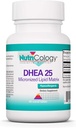 תוספי תזונה DHEA 25 מ"ג - Micronized Lipid Matrix, הורמון תמיכה, תמיכה לנשים וגברים, Hypoallergenic, Soy-Free, Scored Tablets - 60 Count Count