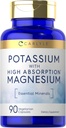 Carlyle Potamarium Magnesium Suplemen 124; 90 Capsules 124; Penyerangan Tinggi 124; Vegetarian, Non- GMO & Gluten Bebas
