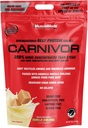 MuscleMeds Carnivor Beef Protete, 0 Lactose, 0 Sugar, 0 Fat, 0 Fat, 0 Cransterol, Halal Certified, Vanilla Caramel, 7 Lb, 100 Servings