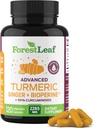 Turmeric suplementari 265mg - Curcuminic Curcumin suplementari w/BioPerine Black Pepperer - Tumeric i Gingers suplementaris, 95% Curcuminoids, suport de l'Imune i la Salut de l'Est, 120 Caps