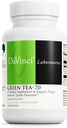 DaVinci Labs Green Tea-70 - 면역 체계, 심장 혈관 건강 및 콜레스테롤 건강을 지원하는 규정식 보충교재 - 녹차 추출물 - Decaffeinated - 글루텐 자유로운 -60 채식 캡슐