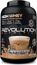 Revolution Nutrition, High Whey, Protein Powder 2LB, Whey Isolate, Gluten Free, Lean Muscle Mass for Men & Women, 25g of Protein Per Scoop, 908 g, 24 Servings (Iced Cappuccino, 2 Pound)