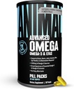 Animal Advanced Omega 3 Fatty Acids - 3500mg EPA DHA Fish Oil Omega 3 Tambahan untuk Potency Tinggi Perempuan & Men Dicampur dengan CLA GLA ALA untuk Mata Otak Skin Ammune Joint Health Pucks