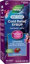 Prírodná cesta Cold Relief Zero Sugar Sirup, Umcka, Homeopatické, Skratky Colds, Sore Throat, Kašeľ, Kongescia, a Suffy Nose, Fenylefrín bez, Hroznová Ochutená, 4 Fl Oz (Packaging May Vary)