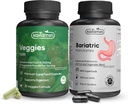 Bariatric Multivitamin amb paquets de Ferro Veggies 9000 Superfoved Capules, dos mesos de bariatric Multivitamin amb extra Veggies Superfooles