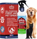 Wound Healing Aid & Itch Relief Spray for Dogs, Cats, Horses, Safe for All Animals - All Natural - Rashes, Bites, Burns & Hot Spot Treatment - Skin Irritation & Allergies Solution (8oz)