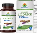 Brieofood Organic lakrica 1500mg, 45 Kalpo, Veģetārs, bez lipekļa, 90 Veģetāru tabletes