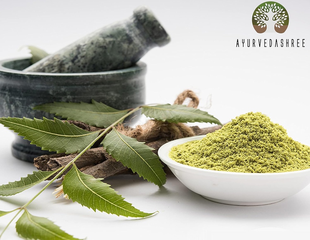 Neem Leaf Powder 100 Gm , Azadirachta Indica , Wild Crafted Neem Leaf Powder , So Bitter Neem supplement for Skin Hair and Detox , Non GMO, Gluten Free, Vegan