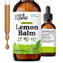Wild & Organic Lemon Balm Drops - Relaxation Support - Lemon Balm Extract Supplement - Melissa Officinalis Herb Tincture - Add to Tea for Calmness Support - Vegan, Sugar & Alcohol-Free - 2 fl oz