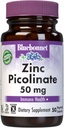 Bluebonnet Nutrition Zinc Picolinat, Hormonal & Immune, Prostate Health, Skin, Vegan, Non OMG, Gluten, Soy & Milk Free, Kosher, White, 50 Count