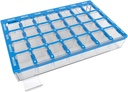 EZY DOSE Pill Organizer Weekly (7-Day), Медицина Planner, Витамин кутия, Малки апартаменти с Easy Fill Tray Case, 4 пъти на ден, Лесен за употреба Контейнери, Изчистване Lids, Blue, BPA Free