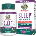 MaryRuth Organics Melatonin Gummies | 5 mg sovegulv med vitamin B6 | Laget med organiske Cane Sukker | Avslappende og søvn støtte for voksne | Vegan | Ikke-GMO | Glutenfri | 60 greve