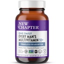 New Chapter Men’s Multivitamin 55+, Extra B6 & B12, D3, Astaxanthin, Vitamin C & Zinc, Immune, Heart, Cellular Energy, and Brain Health, Gentle on The Stomach, One Daily, Non-GMO, 48 Tablets