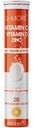 U-MORE Vitamina C 1000mg & Zinco + Vitamina D, 20 comprimidos efervescentes, sabor laranja, suplemento de suporte imunológico, dissolução rápida, sistema imunológico impulsiona, suporta pele saudável, cabelo e unhas