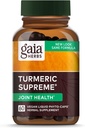 Gaia Herbs Turmeric Supreme Health - Joint Support Supplement - Quercetin, Black Pepper, Boswellia, Ginger Root, Curcuminoids, & More - 60 Liquid Phyto-Capsules (15-Day Supply)