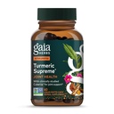 Gaia Herbs Turmeric Supreme Joint Health - Joint Support Supplement with Cucumber, Quercetin, Black Pepper, Ginger Root, Curcuminoids & More* - 60 Liquid Phyto-Caps (30 Servings)