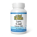 Natural Factors Super Cod Liver Oil - Supports Immune System Function, Healthy Vision, Skin, Bones & Teeth - Vitamins A & D - 90 Softgels (90 Servings)