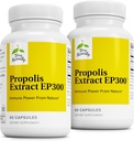 Terry Natural Propolis Extract EP300 - Supplement dla górnych dróg oddechowych i układu immunologicznego - Suplement dla dzieci i dorosłych z Bee Propolis Extract - 60 kapsułek, 2 opakowania