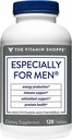 The Vitamina Shoppe Especialmente para homens Multivitamin, Nutrient's & Herbs para o bem-estar dos homens, antioxidante que suporta a produção de energia, imunidade e saúde da próstata (120 comprimidos)
