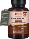Lions Mane Mushroom Addition 4000mg su vitaminu B1, B6, B12 & Black Pepper - 180 Super stiprumo Vegan tabletės su 50% Polisaccharides (ne miltelių ar kapsulių)