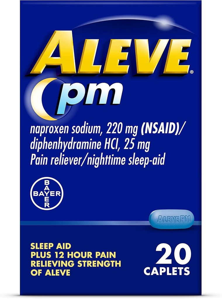 Aleve Pain Relief and nighttime sleep Aid Naproxen — Sodium Caplets