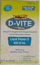 Pediatric D-Vite Liquid Vitamin D 400 IU/ml (50 ml) - Bubble Gum Flavor