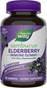 A természet útja Sambucus Elderberry Immune Support Gumies for Kids & Surfast * fekete bodza kivonat, C-vitamin, D3-vitamin, és cink, 60 Gumies (csomagolás május Vary)