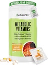 Vitamin Metabolic Metabolic, Multivitamin for Women & Men, Support Energy, Metabolisme & Nutrient Absorpsi dengan Enzymes Digevida, Womens Multivitamin dengan B-Complex & Niasin 1 Pack