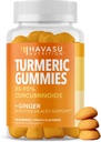 חניכיים Turmeric עם ג'ינג'ר ו-95% Curcuminoids - בריאות העיכול ו- Immune Support Supplement for Total Wellness - 60 Count - טבעוני, non-GMO Curcumin ויטמין - Peach Flavor, 1 חודש אספקה