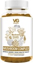 VITA GLOBE Gushroom Complex Gumies - 250mg Reishi, Lion 's Mane, Chaga, Cordyceps & More