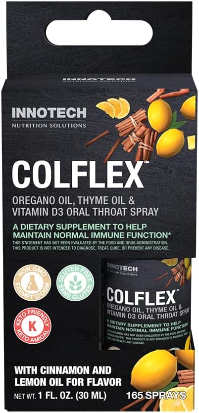 Innotech Nutrition Colflex Orégano Garganta Spray, Canela/Lemon - 25 ml