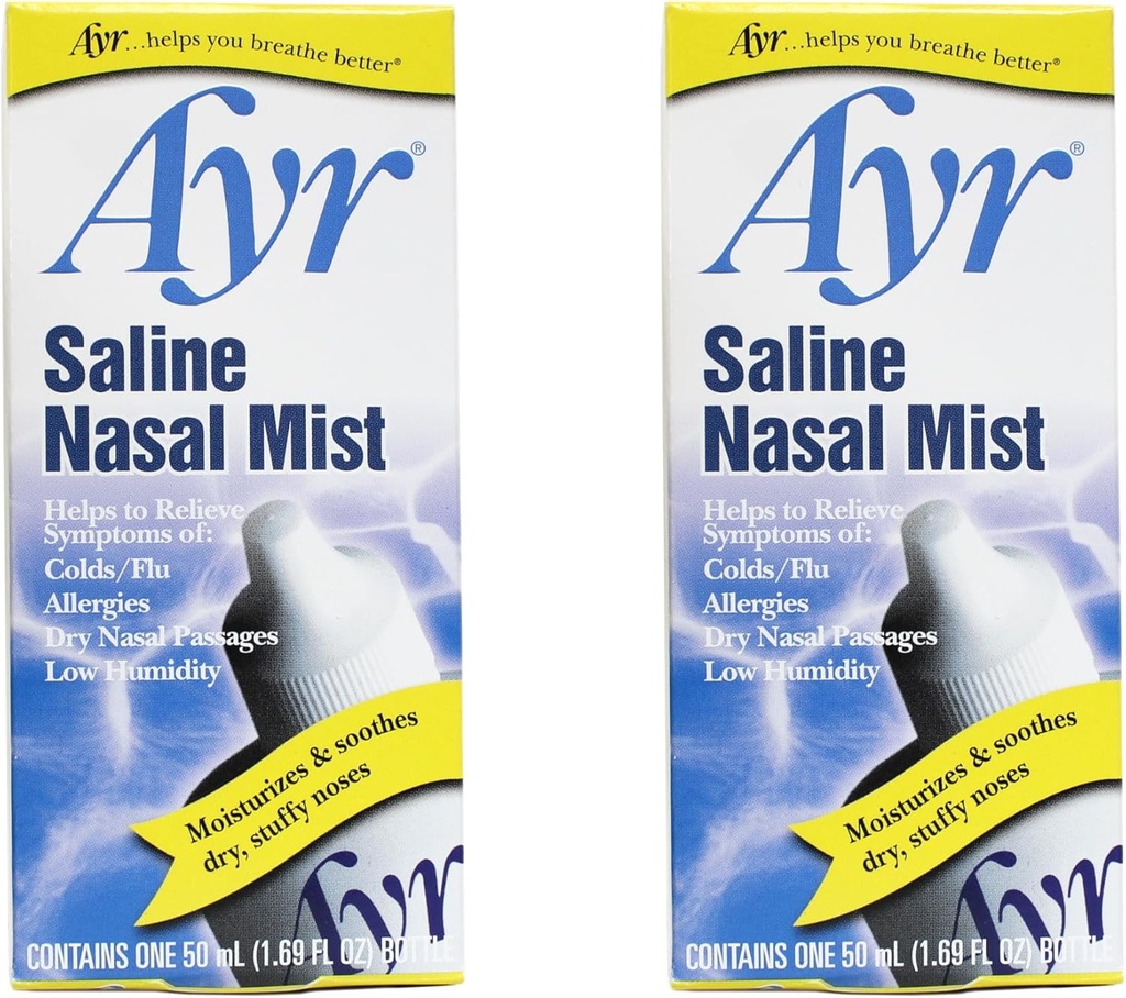 AYR Saline Nasal Mist, 1,69 Fl Oz (Pack of 2)