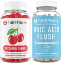PUREFINITY Urinsyre Flush & Rense kapsler + Tart Cherry Gummies