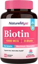 Biotin 10000 mcg, High Potency, Biologically Active, Cold-Pressed Coconut Oil för Maximum Absorption, No Gelatin, Hair, Nails, Skin, 60 Vegetariska Softgels