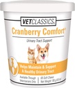 Vet Classics Cranberry Comfort Supplément pour animaux de compagnie pour chiens, chats – Maintient la santé des chiens, contrôle des chiens de compagnie – Suppléments pour animaux de compagnie pour incontinence – 65 chews doux