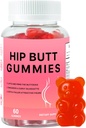 Hip Butt BBL Gummies for Butt Fast Growth and Enhance, 60 Booty Gummies for Bigger Butt Fast, Booty Gummies for Weight Gainer for Women Enhancement