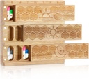 Husehee Wood Weekly Pill Organization 3 Times aday 7日大药盒持有者每日药剂案例 维他命药店 Pill Sorter 鱼油容器 每周补充 户外旅行