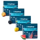 Hidracija DripDrop - Electrolyte Powder Packets - Watermelon, Berry, Lemon, Orange - Value Variety Bundle - 128 Count