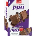 Power Crunch PRO Olbaltumvielu Wafer Bars, High Protein Uzkodas ar Delicious garša, Triple Šokolāde, 2.0 Ounce (4 Skaits)