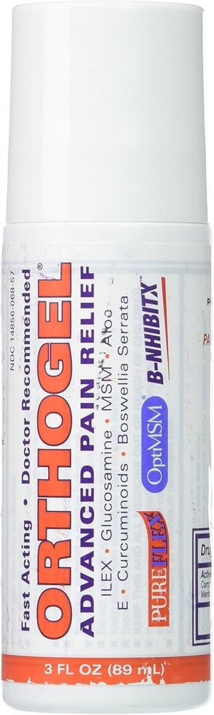 Ортогель Advanced Cold Therapy Pain Relief Gel Roll On, 3 унции (пакет 3)