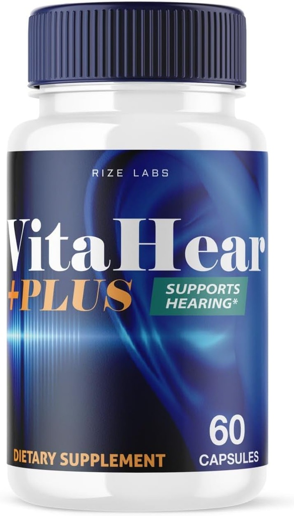 Turitzeu laboratoris VitaHear Plus suplementaris, Capsules per a completar el sistema de Salut de l'Oarry i impulsar fórmules Pilals a la refreució completa (60 Capsules)