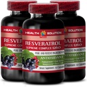 להגדיל את טבעי שלך סטטימינה - RESVERATROL SUPREME COMPLEX - reveratrol Extract with Goji Berry, Acai, Noni, Pomegranate, מנגו, Superfruit בלנדר, Antioxidant, Immune Support, 3 Bot 180s Caps 180s Cap