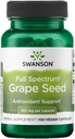 Swanson Grape Seed Heart Antioksydant Free Radicals Healthy Blood Pressure Support Polyfenols OPCS (Oligomeric Proantocyanidyny) Herbal Supplement 380 mg 100 kapsułki