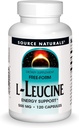 Fonte Naturals L-Leucine, 500mg, 120 Cápsulas