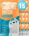 ICEWRAPS Fever Patch for Kids & Adults | Cold Patches for Migraine, Headache & Fever Relief | Gel Sheets for Pain & Comfort, Pack of 15