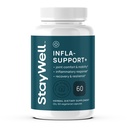 Stay-Well Naturals Infla-Support Plus- 750mg Herbal Supplement Blend with Curcumin and Ashwagadha Extract, Shatavari, Kavach, Fenugreek, Pippali, Guduchi, Shilajit, Goshura and Sunthi 60ct