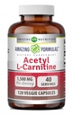 Amazing Formulas Acetyl L-Carnitine | 1500 per Serving Supplement | Vegetarian Capsules | Non-GMO | Gluten-Free | Made in USA (1 Pack | 120 Count)